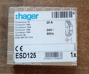 Stycznik modułowy Hager ESD125 24VAC 25A