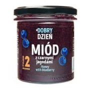 Pszczelarz Kozacki, Na dobry dzień, miód z czarnymi jagodami, 375 g