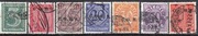 Plebiscyt Górny Śląsk, Fi U1-U7, seria 7 znaczków kasowanych CGHS typ III