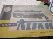 INSTRUKCJA OBSŁUGI ODKURZACZA ALFA II 1964 ORGINAŁ