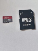 SanDisk Ultra micro SDXC 64GB Android 140MB/s A1 UHS-I + Adapter