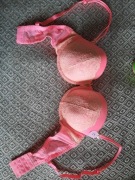 Biustonosz rozowy z koronka 80C H&M 