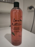 Złuszczający żel pod prysznic Love Nature malina mięta 500ml
