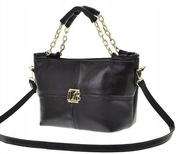 Elegancka torebka shopper Laura Biaggi Czarny