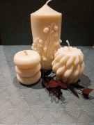 Zestaw świeczek samorobnych 