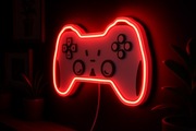 Gamepad / Pad do gier Neon LED - Pokój gracza  / dekoracja ścienna lampka 