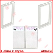 LEGO 57895pb024L lub 57895pb024R + 60596 OKNO szyba Salon kosmetyczny 3187