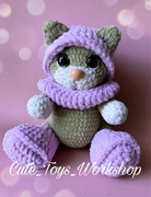 Kotka zabawka amigurumi