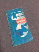 Welcome to Warsaw mapa przewodnik z czasów PRL