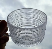 3 duże szklane filiżanki IIttala Oiva Toikka Kastehelmi