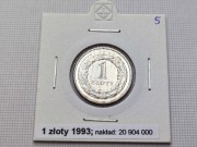 1 zł złoty 1993 Stan I menniczy (5)