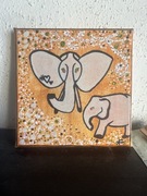 Szczęście - akryl na płótnie - mały 20/20