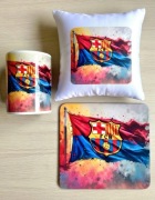 FC Barcelona prezent dla kibica pilki noznej dla niego zestaw Poduszka kube