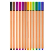 Cienkopisy kolorowe 12 szt. – Precyzja, Kolor i Styl w Jednym Zestawie!
