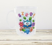 Kubek z serii KOLOROWE PTAKI, personalizacja (imię), pomysł na prezent