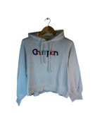 Bluza z kapturem champion biała duże logo