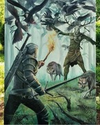 Wiedźmin - Obraz GERALT vs LESZY