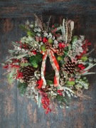 Wyjątkowy wianek świąteczny - Leśny Szron 