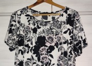 Bluzka David Emanuel r. 16 - L tunika NOWA róże