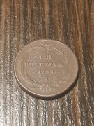 Stara moneta 1 krajcar 1781 S