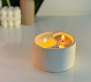 Świeca sojowa hand made rękodzieło Jin Jang dla medytacji