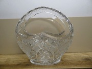 Wielki Kryształ Kryształowy Kosz Wazon PRL 39cm 4,7kg Szlif Gwiazda UNIKAT