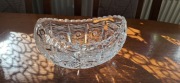 Piękna Kryształowa Gondola Miska Łódka Żardiniera Kryształowa z PRL-u