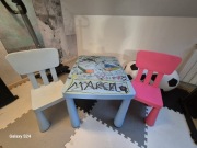 zestaw stół i krzesła Mamut Ikea