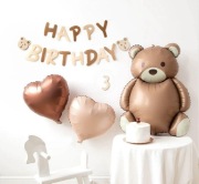 Zestaw dekoracji urodzinowych miś gwiazdka 3