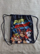 Granatowy kolorowy worek na buty Psi Patrol