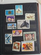 Klaser znaczków PRL + Cuba + kolej, kosmos, fauna – duży zestaw