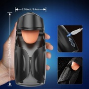 Wibrator masażer ssący nakładka na penisa z językiem USB