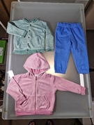 Zestaw Dwie Bluzy i Spodenki Markowe Rozmiar 92 