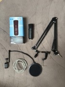 Mikrofon Novox NC-1 z popfiltrem + ramię Renkforce AD20 