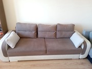 Sofa rozkładana, wersalka + 5 poduszek
