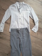 Komplet spodnie z koszulą 140 biała Reserved