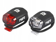 ZESTAW Lampek rowerowych TYŁ I PRZÓD LED KOMPLET