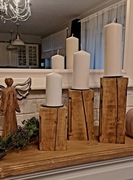 Świecznik drewniany