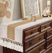 Bieżnik Boho na Stół 30x160 Makrama Juta Rękodzieło - Nowy!