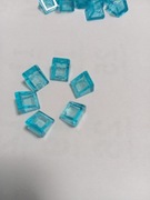 LEGO skos 1x1 54200 trans light blue  woda 6 sztuk 