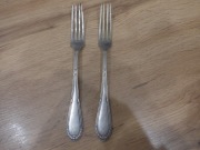 Dwa widelce posrebrzane V.S.F.90 waga łączna 134 gramy, przedwojenne