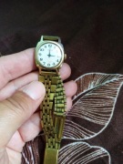 Zegarek damski Slava z PRL pozłacany. 