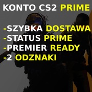 KONTO STEAM CS2 PRIME | PREMIER READY | CS GO | 2 ODZNAKI