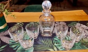 Oryginalny zestaw do whisky 6+1 Bohemia Crystal Czech Republic 24% PbO
