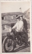 Stary motocykl - "SAROLEA" ?- ok. 1933-34 r. -fotografia