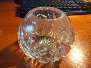 Wazon kryształowy "kula" średnica 11cm