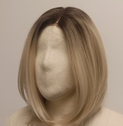 Peruka Bob Blond Z Odrostem Front Lace 