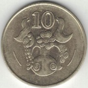 Cypr 10 centów cents 1998 - 24,5 mm
