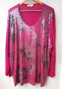 Duża Tunika Cekinowa Duży Rozmiar 50/5XL