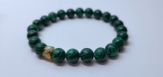 Bransoletka : kamień: naturalny 8mm malachit 